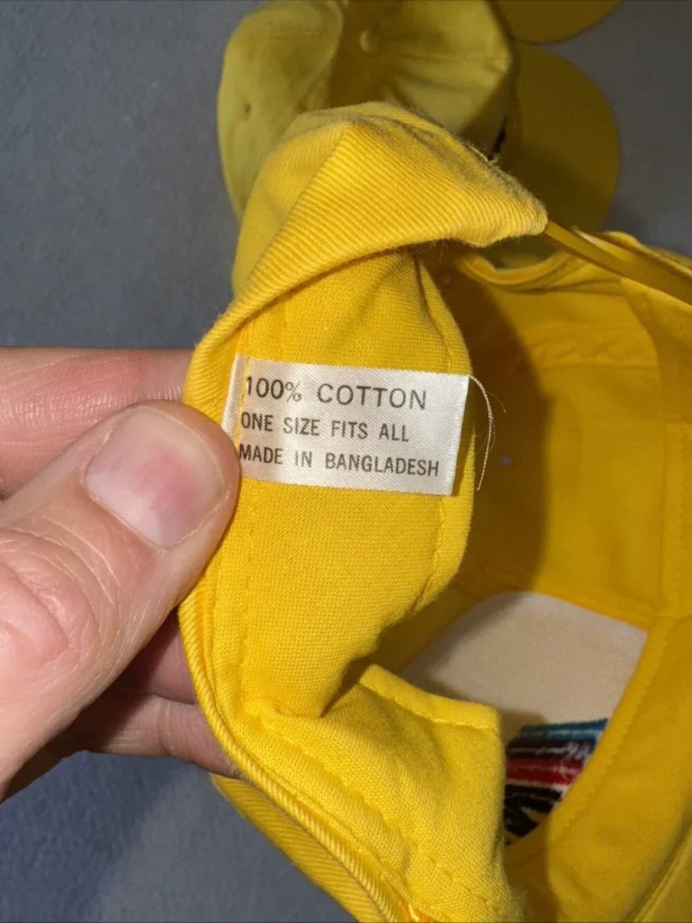 Vintage 90s BMW M3 Motorsport Yellow Rope Hat NOS